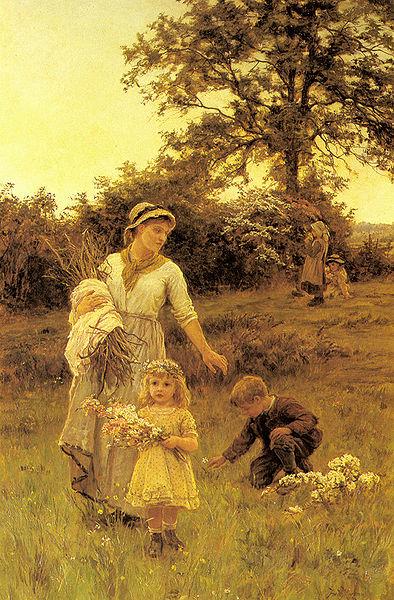 Frederick Morgan The garland oil painting image